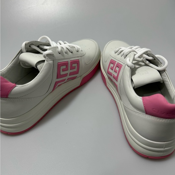 Givenchy G4 Lace-Up Sneakers White Pink Women’s EU 40/US 10 - Picture 5 of 8